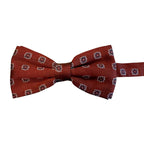 Papillon a fiori simmetrici in seta