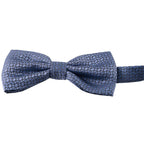 Papillon fantasia ovali in pura seta con tessitura jacquard e nodo sartoriale