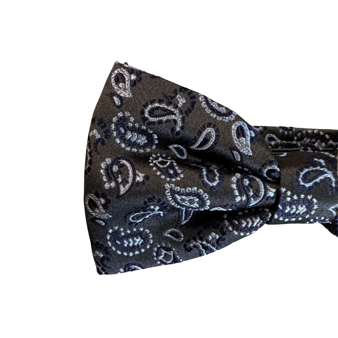 Papillon disegno cashmere in seta