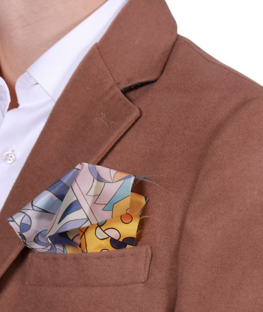 Cappotto uomo monopetto con taschino Made in Italy