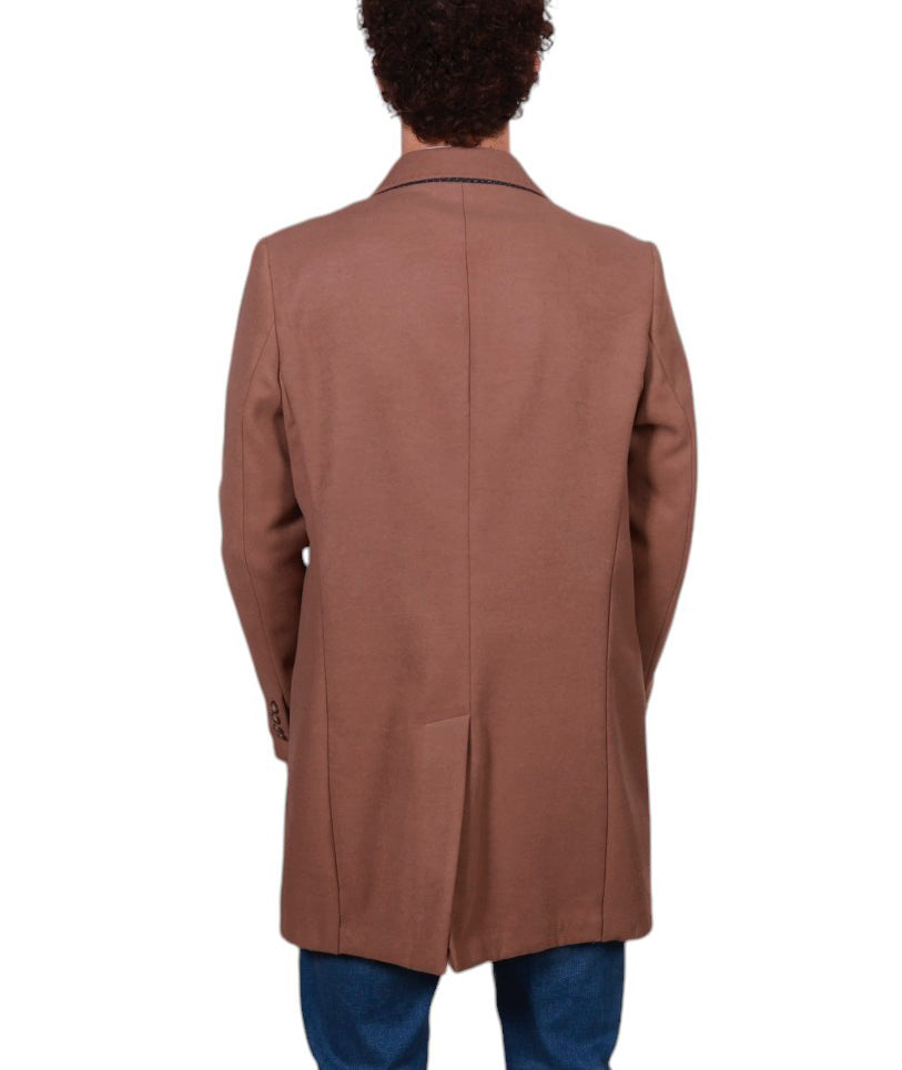 Cappotto uomo monopetto con taschino Made in Italy