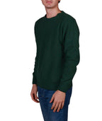 Maglia uomo girocollo a nido d’ape in maglia rasata con lavorazione strutturata