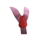 Bretelle uomo elasticizzate fantasia con clip in metallo e attacchi in pelle