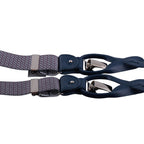 Bretelle uomo elasticizzate fantasia con clip in metallo e attacchi in pelle