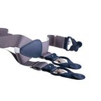 Bretelle uomo elasticizzate fantasia con clip in metallo e attacchi in pelle