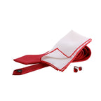 Box regalo uomo con cravatta, gemelli e pochette in pura seta lavorata 100%