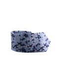 Box regalo uomo con cravatta, gemelli e pochette in pura seta fantasia floreale