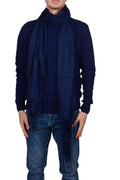 Sciarpa uomo monocolore in modal e cashmere Made in Italy