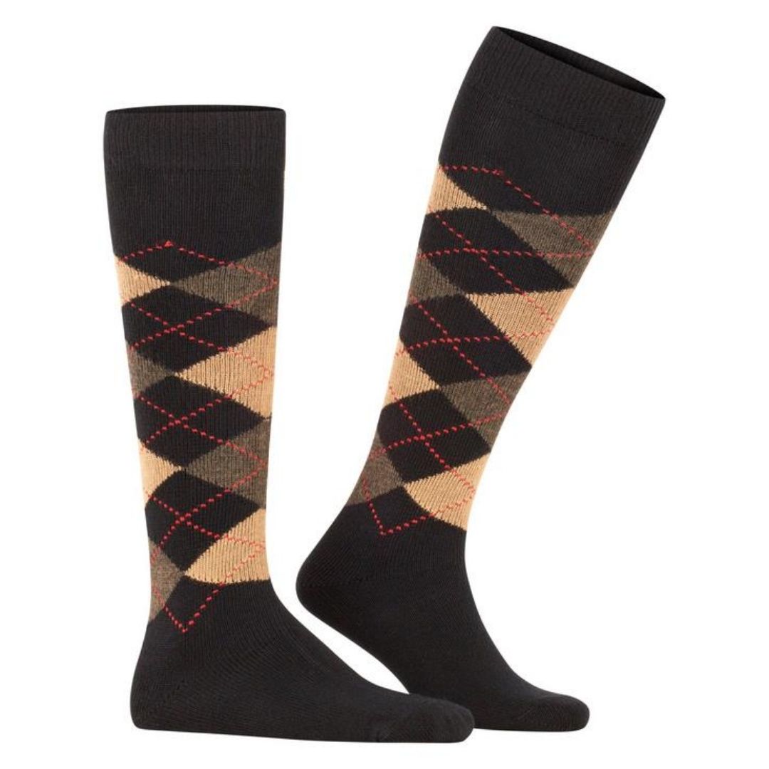 Calzini lunghi rombi Burlington Preston