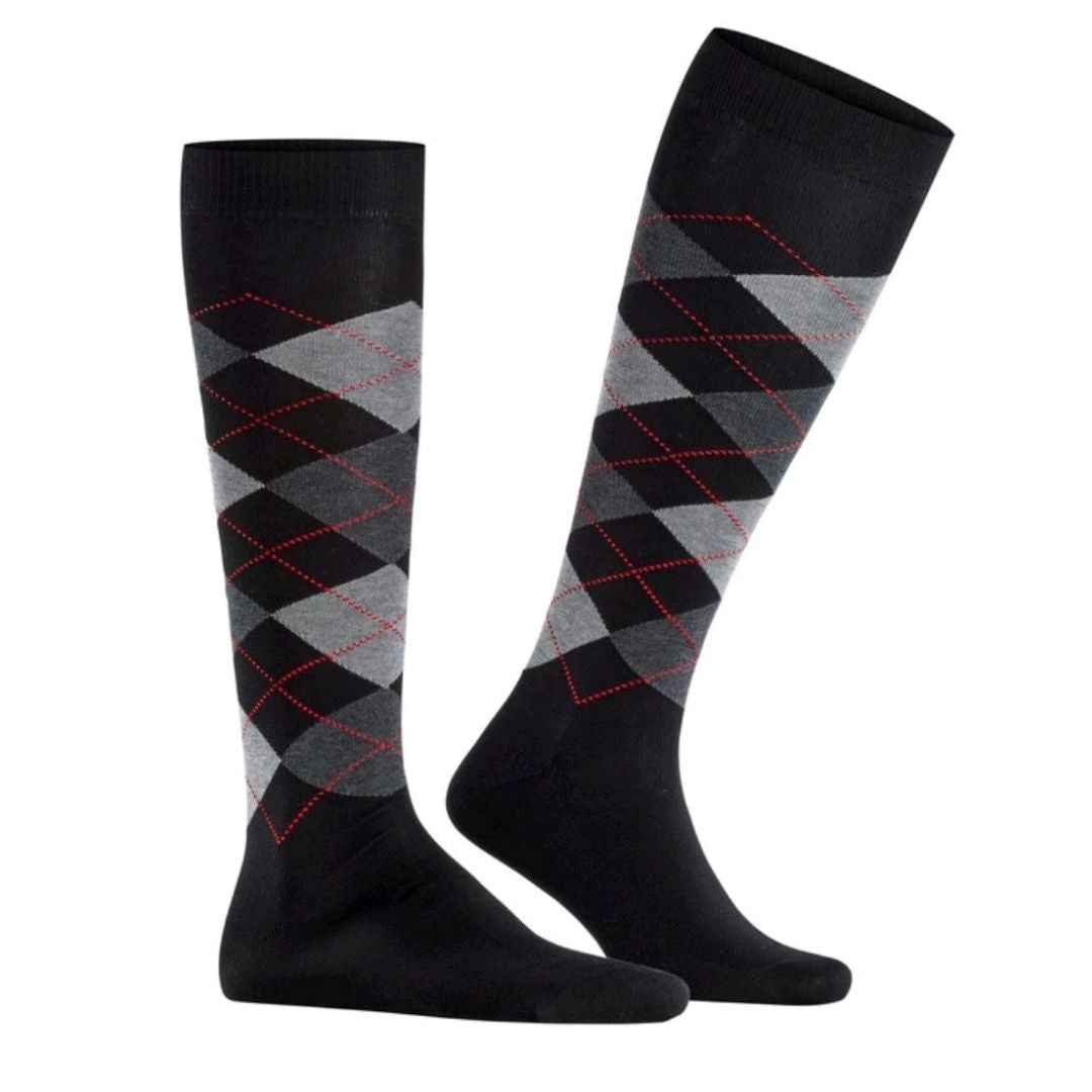 Calzini lunghi rombi Burlington Manchester