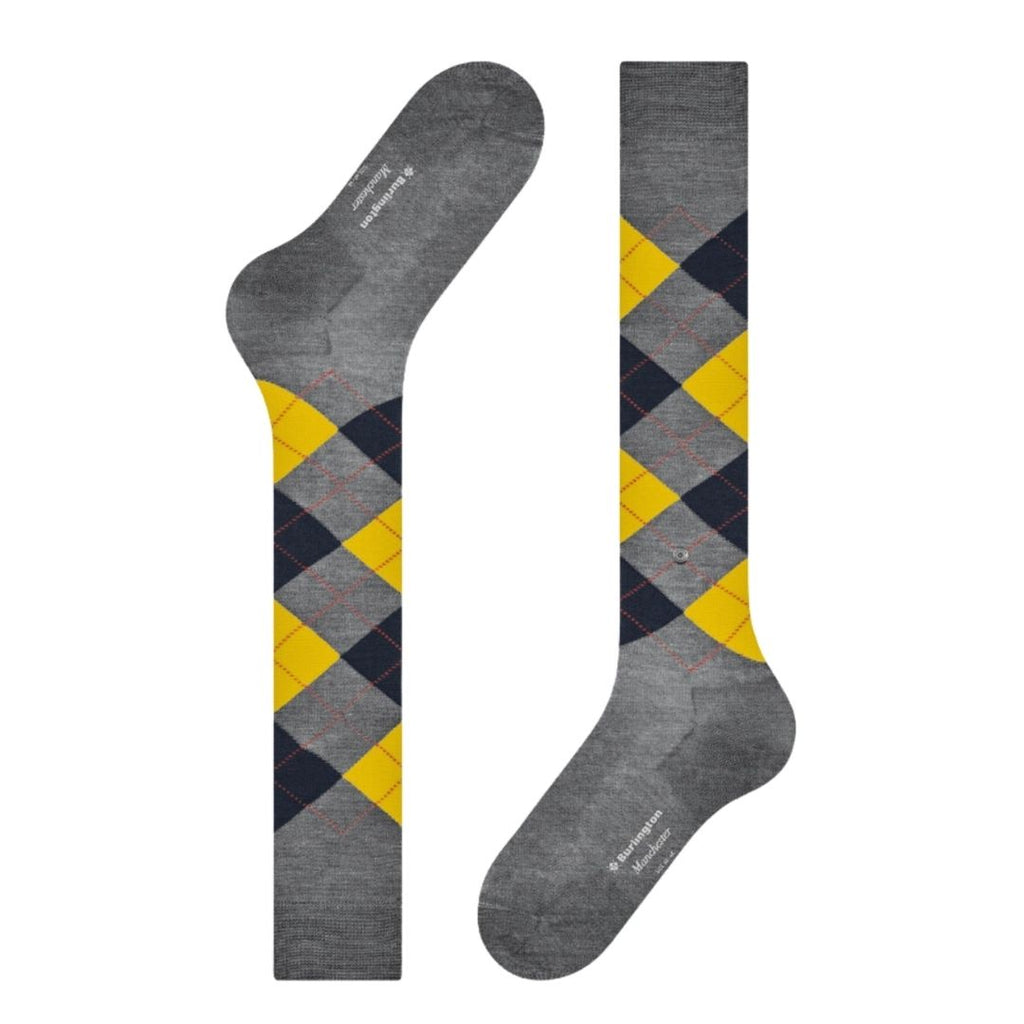 Calzini lunghi rombi Burlington Manchester