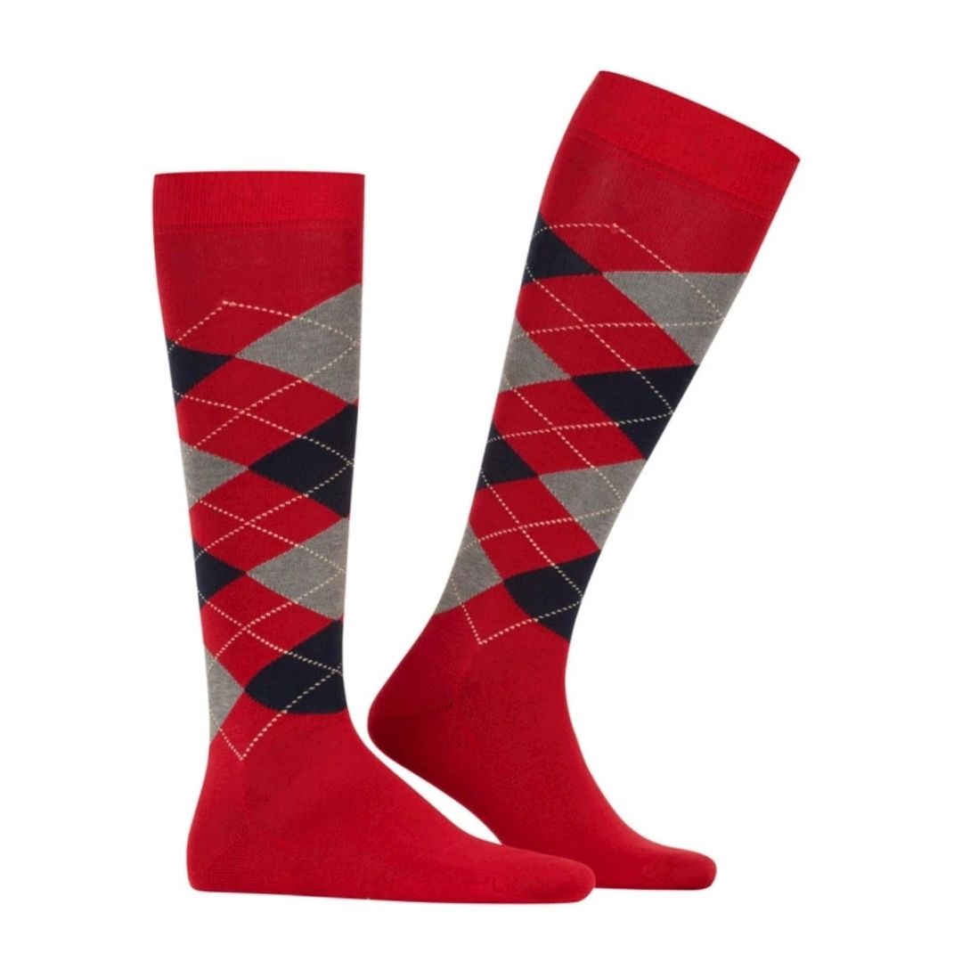 Calzini lunghi rombi Burlington Manchester