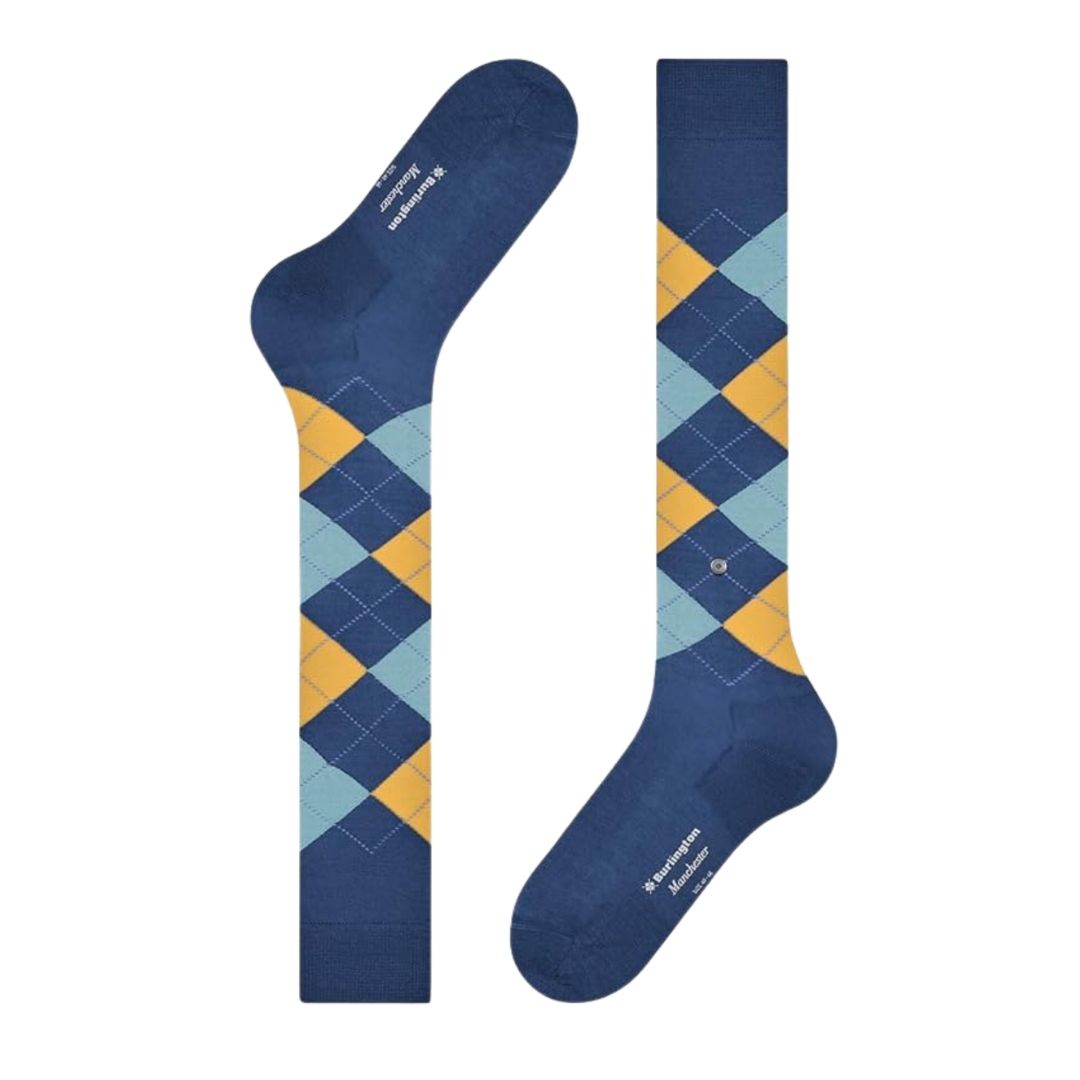 Calzini lunghi rombi Burlington Manchester