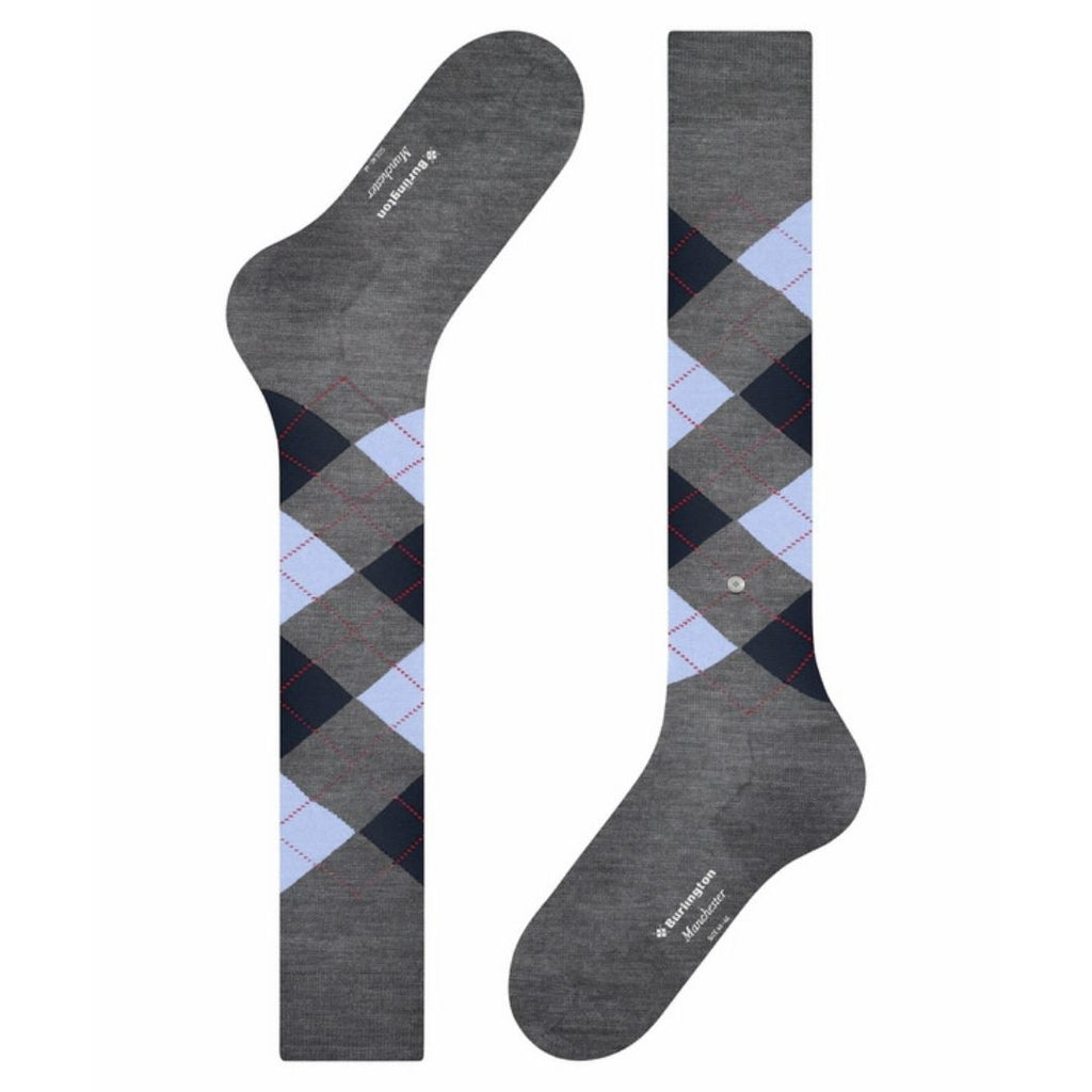 Calzini lunghi rombi Burlington Manchester