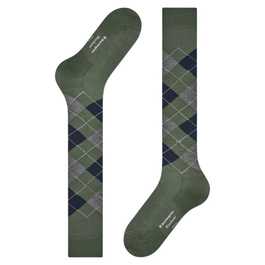 Calzini lunghi rombi Burlington Manchester