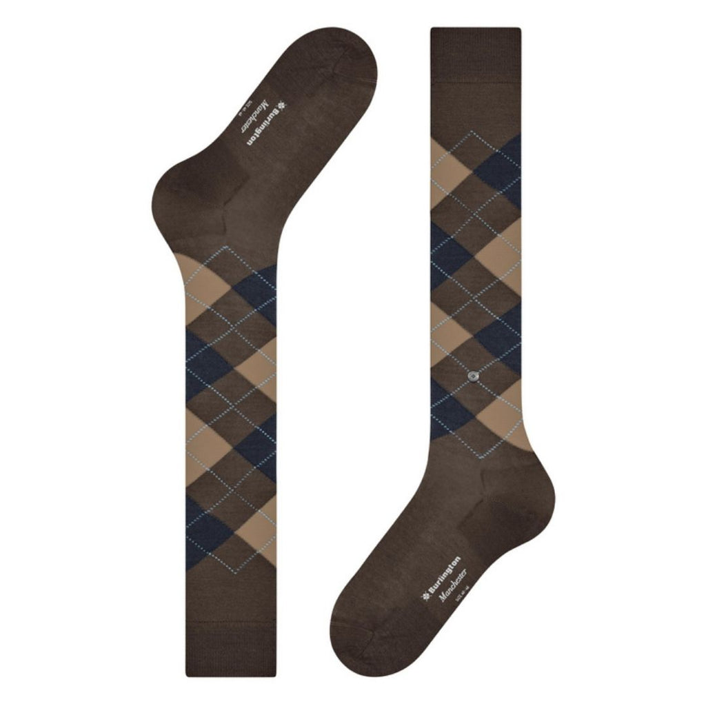 Calzini lunghi rombi Burlington Manchester