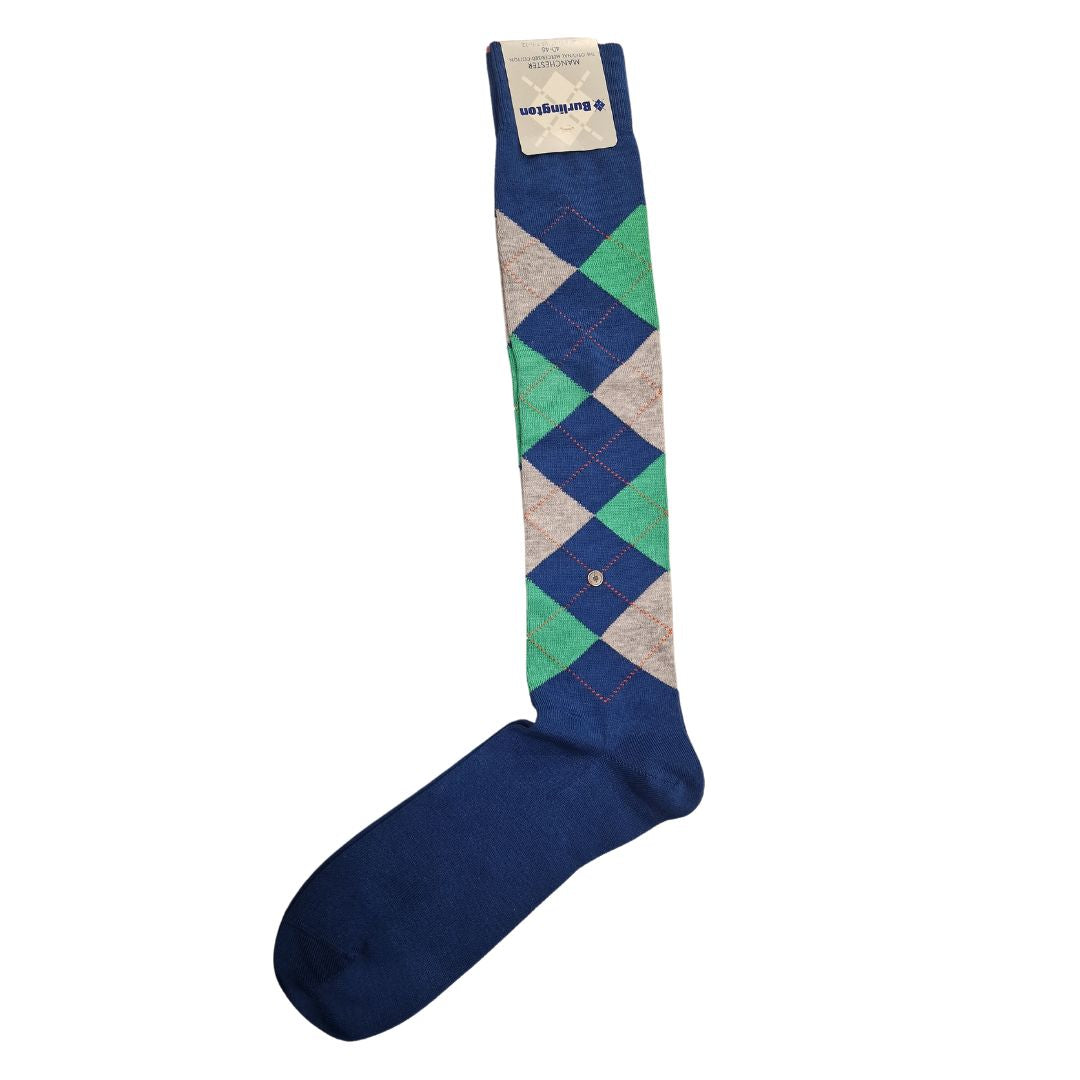 Calzini lunghi rombi Burlington Manchester