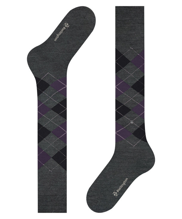 Calzini lunghi rombo Edinburgh gambaletto Burlington