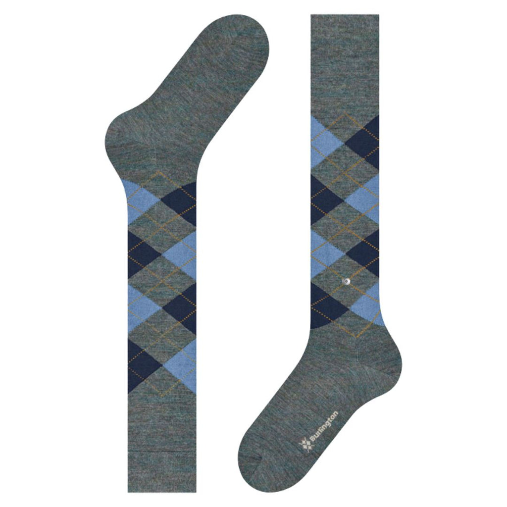 Calzini lunghi Burlington Edinburg Melange gambaletto