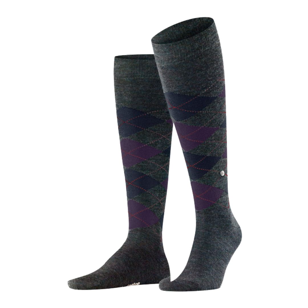 Calzini lunghi Burlington Edinburg Melange gambaletto