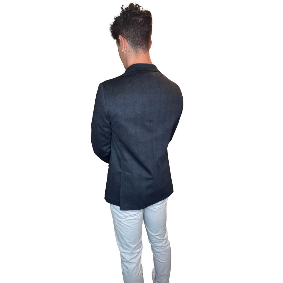 Giacca uomo principe di galles viscosa ed elastam