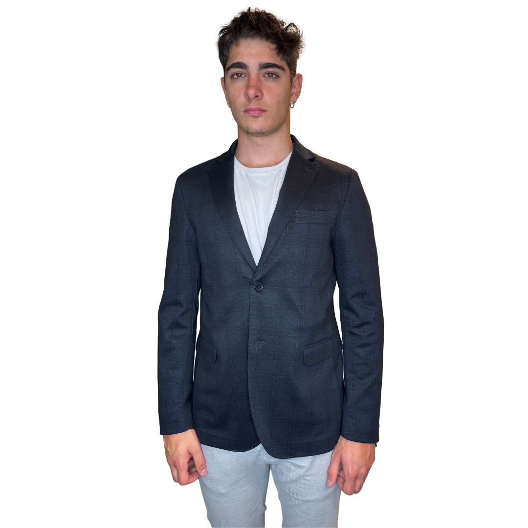 Giacca uomo principe di galles viscosa ed elastam