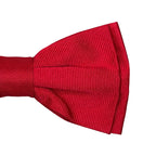 Papillon in faille di seta verticale rifinito a mano con profilo in tono