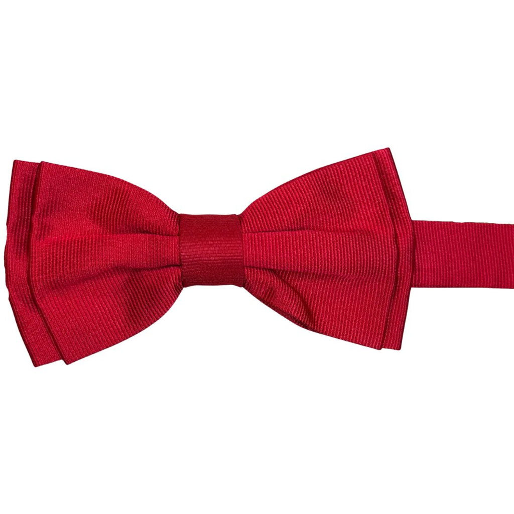 Papillon in faille di seta verticale rifinito a mano con profilo in tono