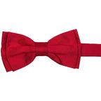 Papillon in faille di seta verticale rifinito a mano con profilo in tono