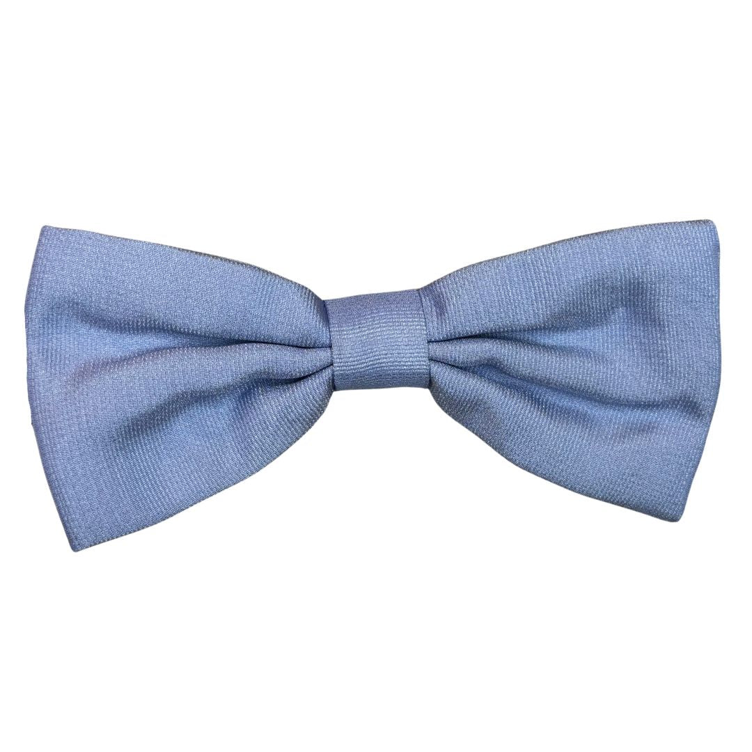 Papillon in faille di seta verticale rifinito a mano con profilo in tono