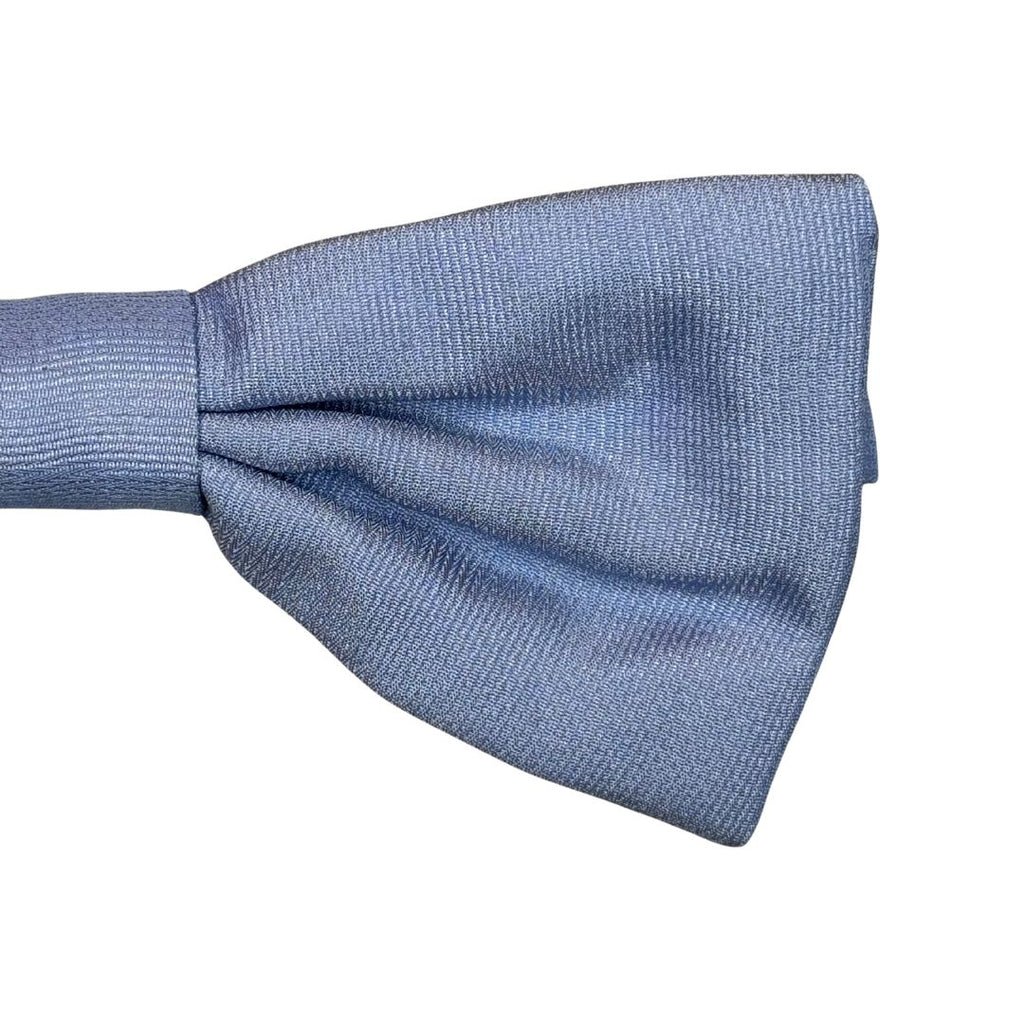 Papillon in faille di seta verticale rifinito a mano con profilo in tono