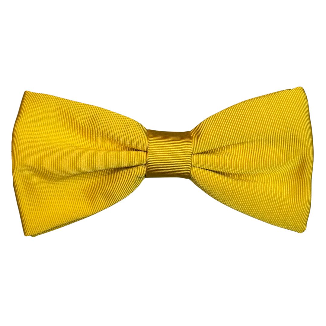 Papillon in faille di seta verticale rifinito a mano con profilo in tono