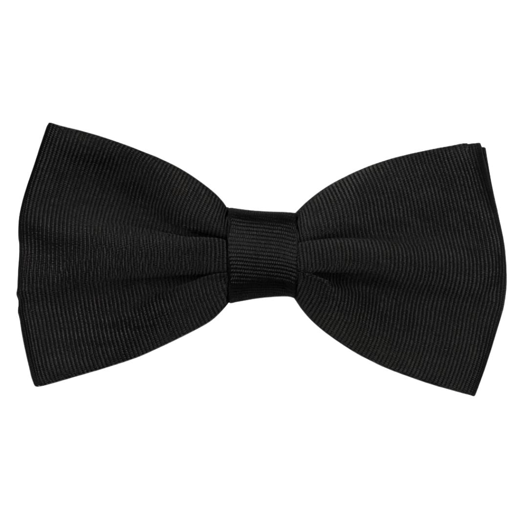 Papillon in faille di seta verticale rifinito a mano con profilo in tono