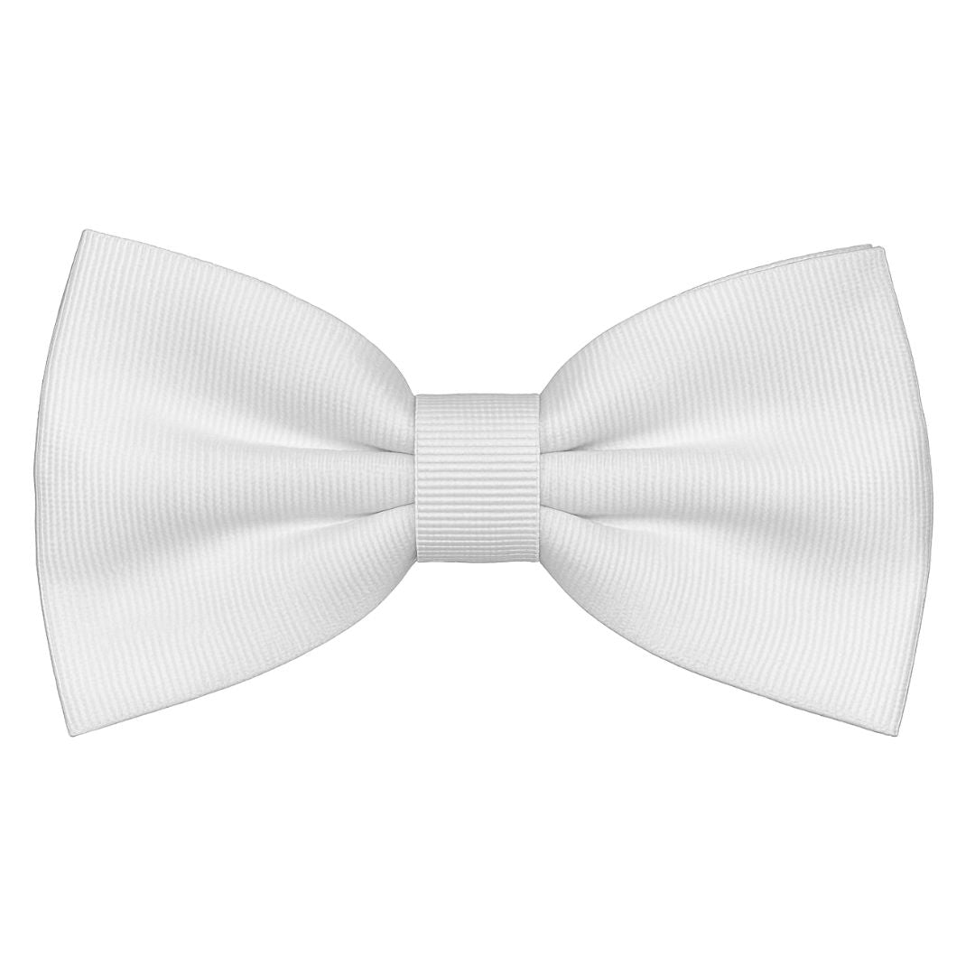 Papillon in faille di seta verticale rifinito a mano con profilo in tono