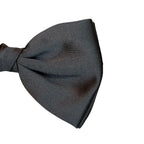 Papillon in seta monocolore annodato a mano finitura sartoriale