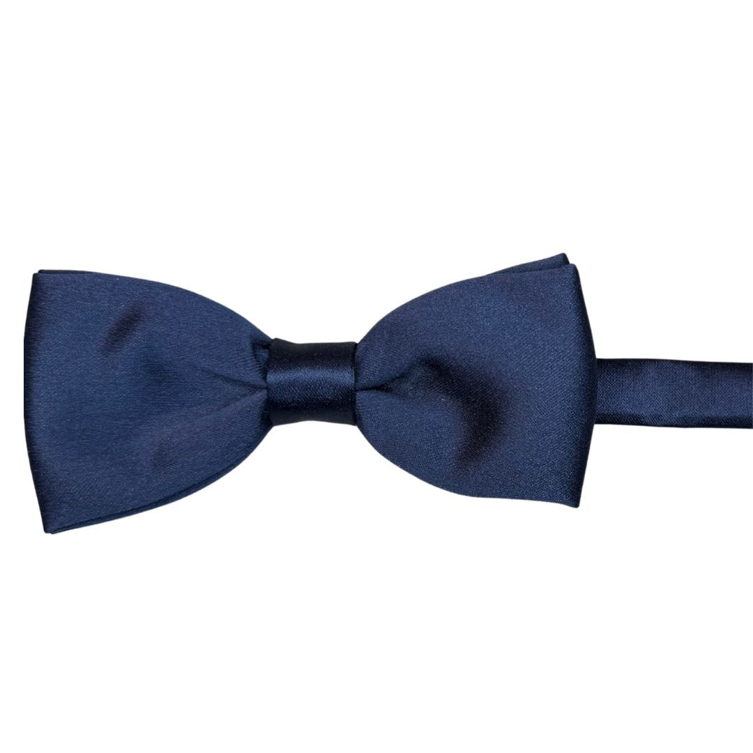 Papillon in seta di raso tinta unita