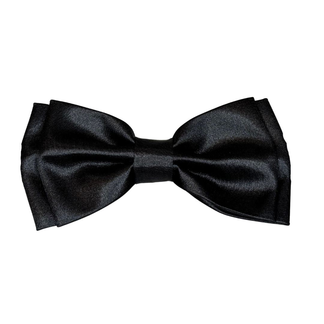 Papillon in seta di raso tinta unita