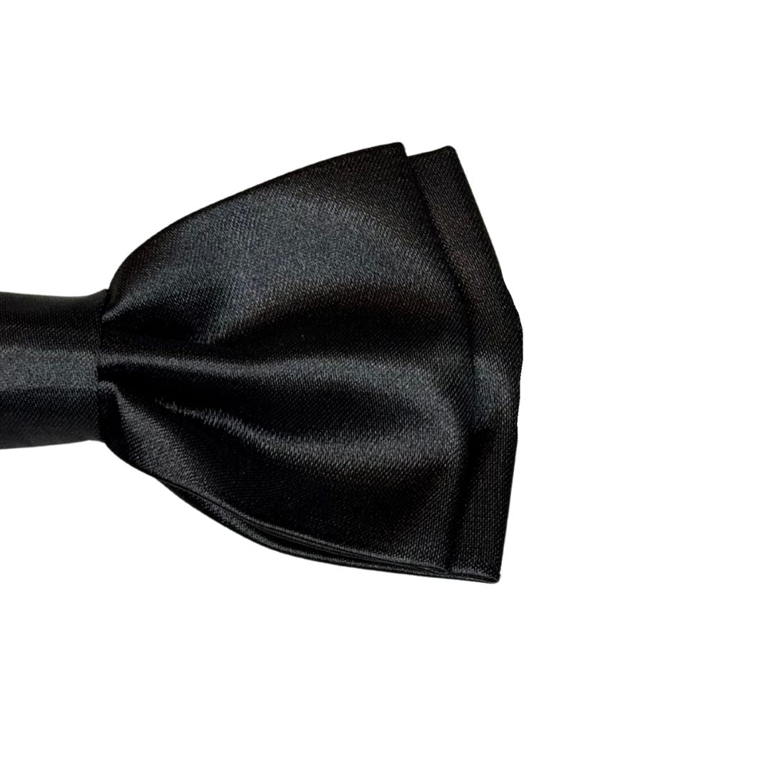 Papillon in seta di raso tinta unita