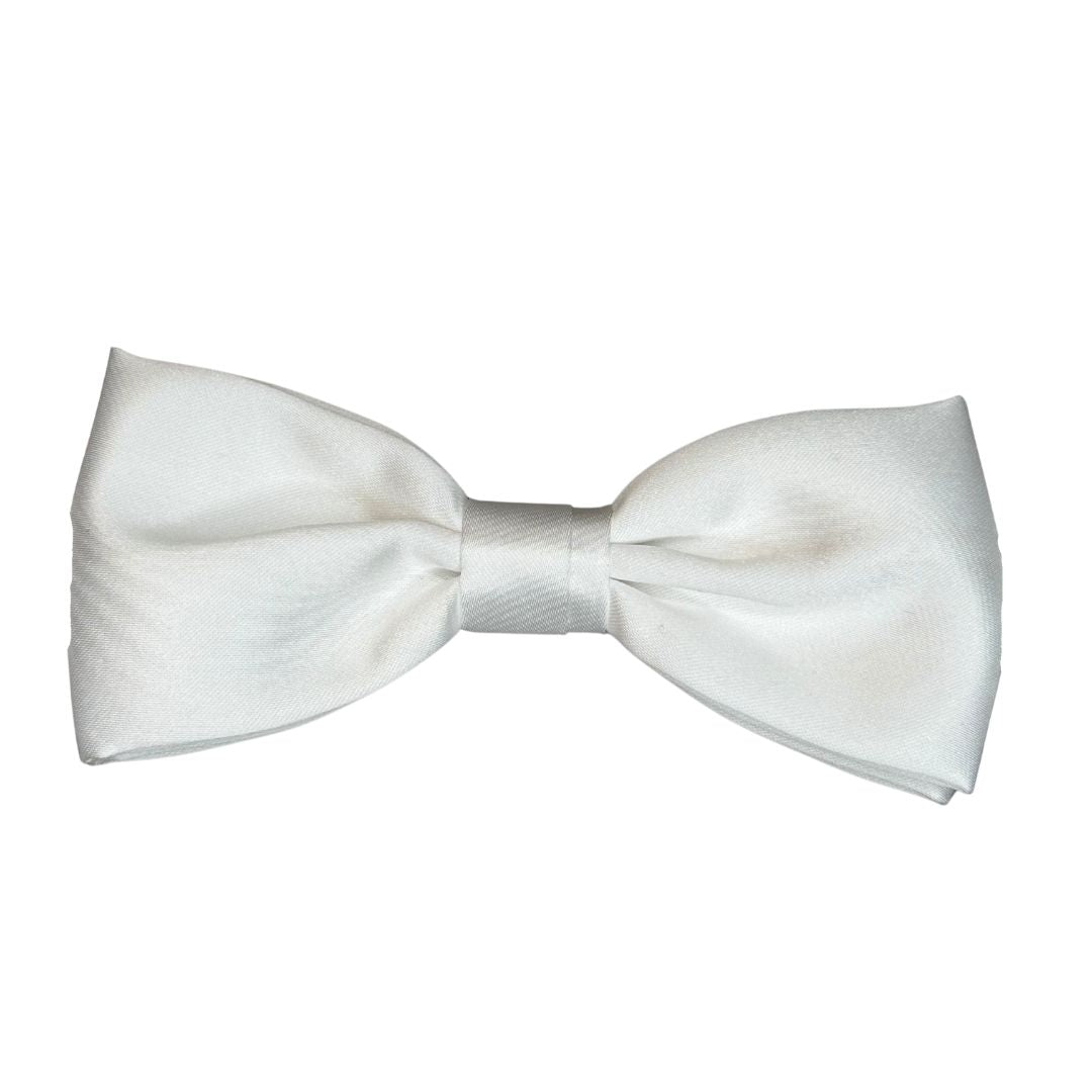 Papillon in seta di raso tinta unita