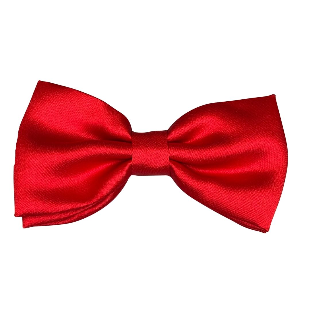 Papillon in seta di raso tinta unita