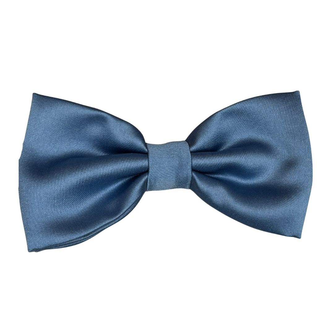 Papillon in seta di raso tinta unita