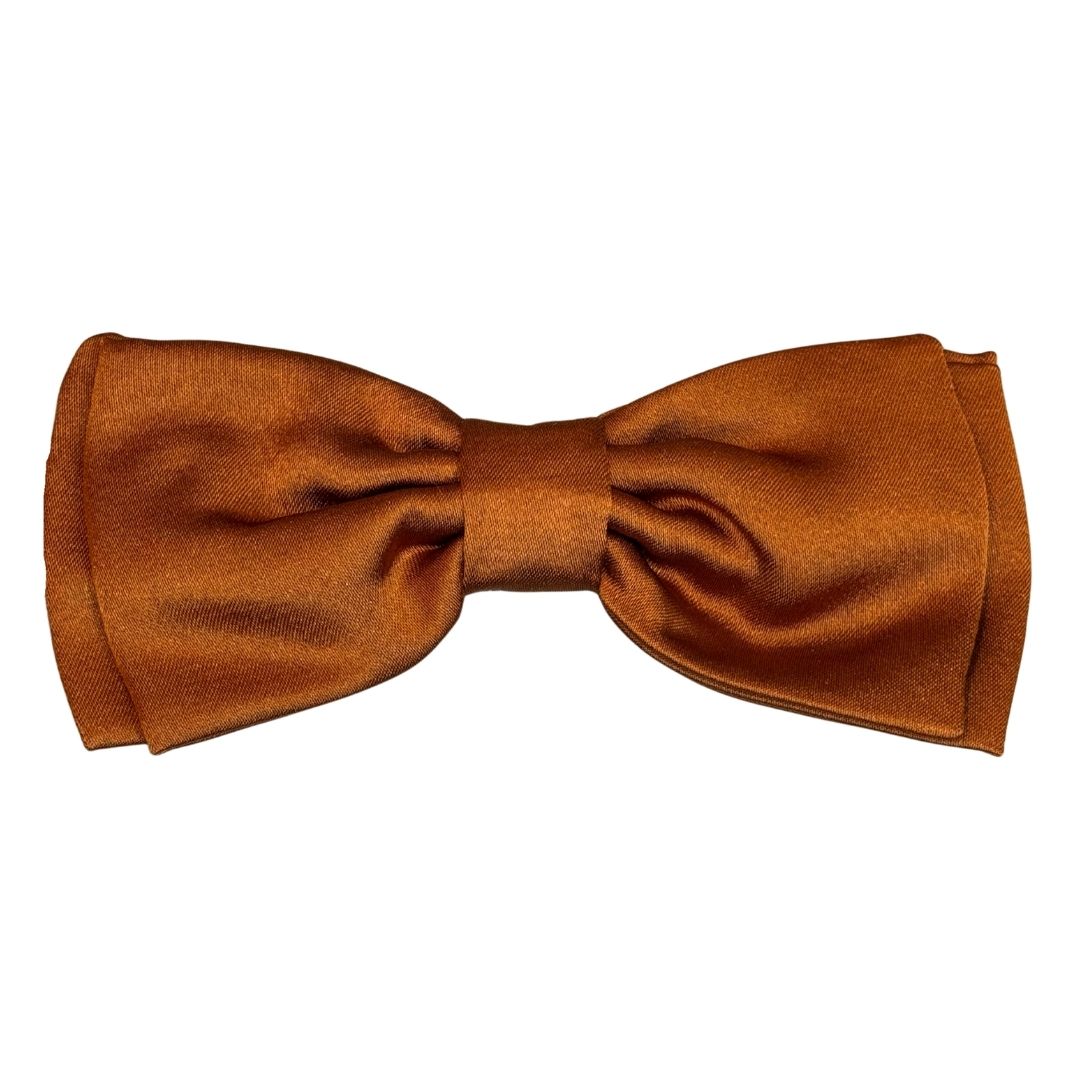 Papillon in seta di raso tinta unita