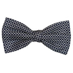 Papillon in seta jacquard disegni geometrici tessuto pregiato e nodo sartoriale