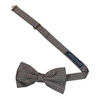 Papillon in seta jacquard disegni geometrici tessuto pregiato e nodo sartoriale