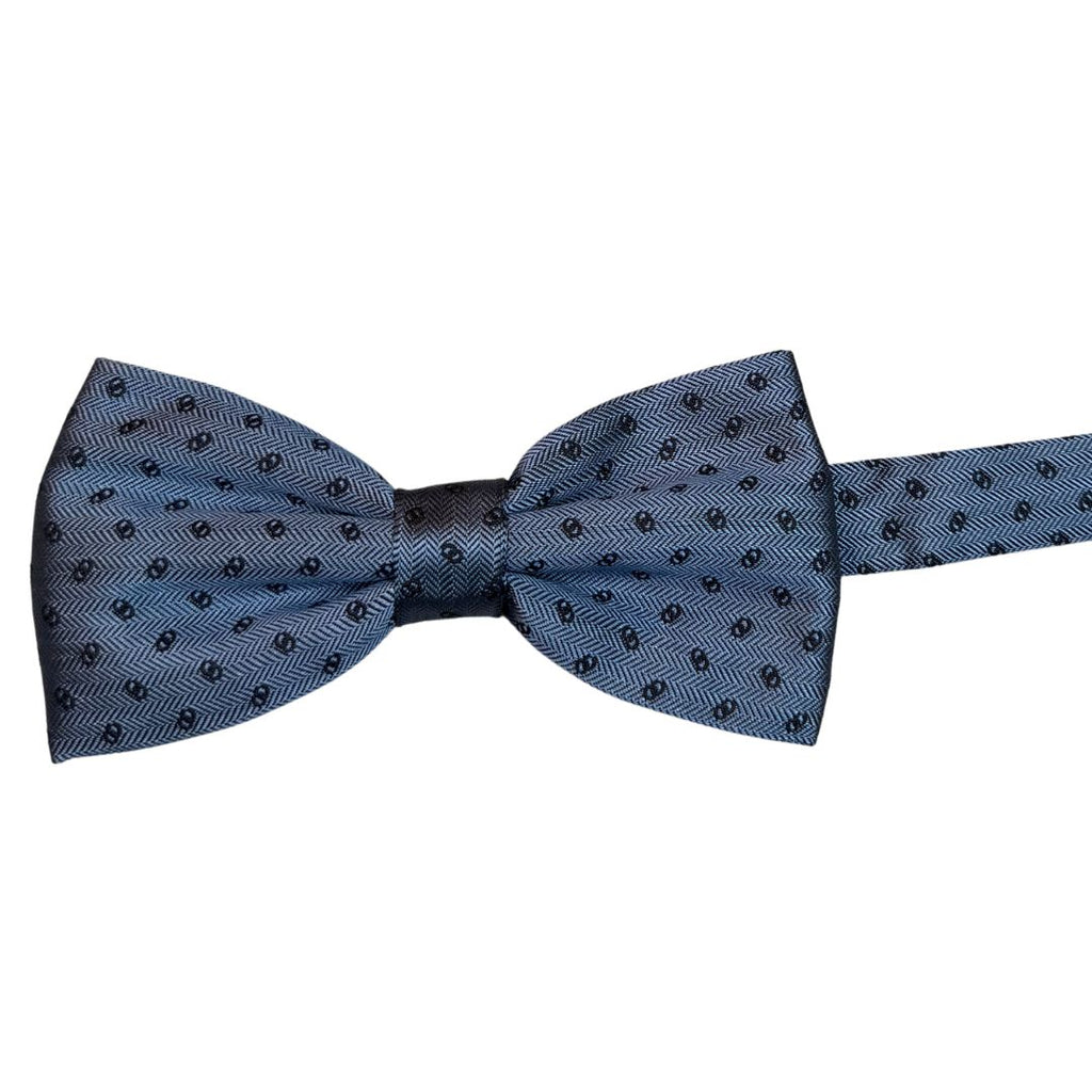 Papillon in seta jacquard anelli uniti rifinito a mano con cura sartoriale