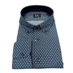 Camicia uomo button down elastam fantasia