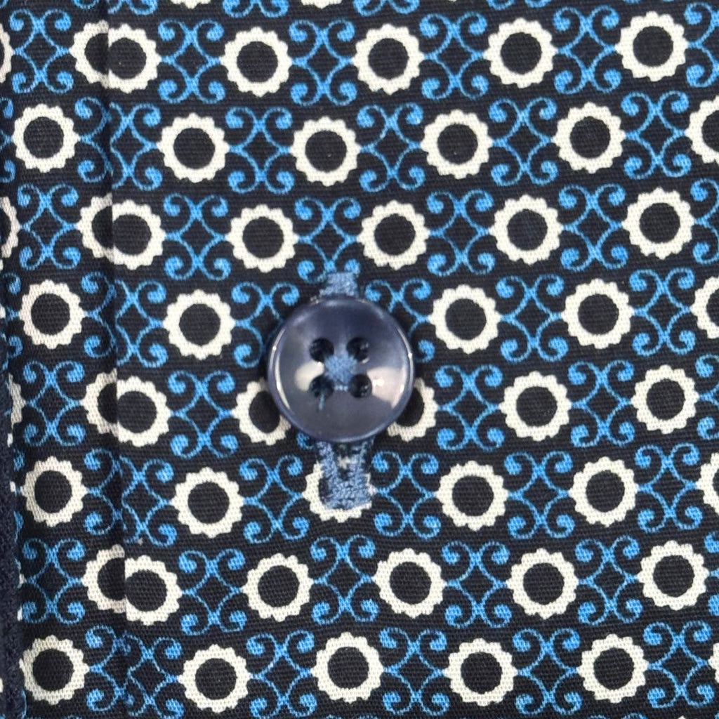 Camicia uomo button down elastam fantasia