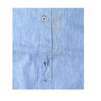 Camicia uomo classica tinta unita lino collo francese  cannole' avanti