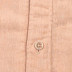 Camicia uomo classica tinta unita lino collo francese  cannole' avanti