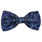 Papillon in seta fantasia cashmere annodato a mano con lavorazione sartoriale